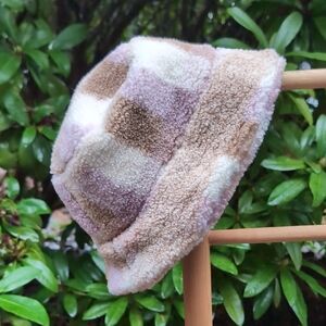 Sherpa Plaid Fuzzy Bucket Hat w/ No Tags